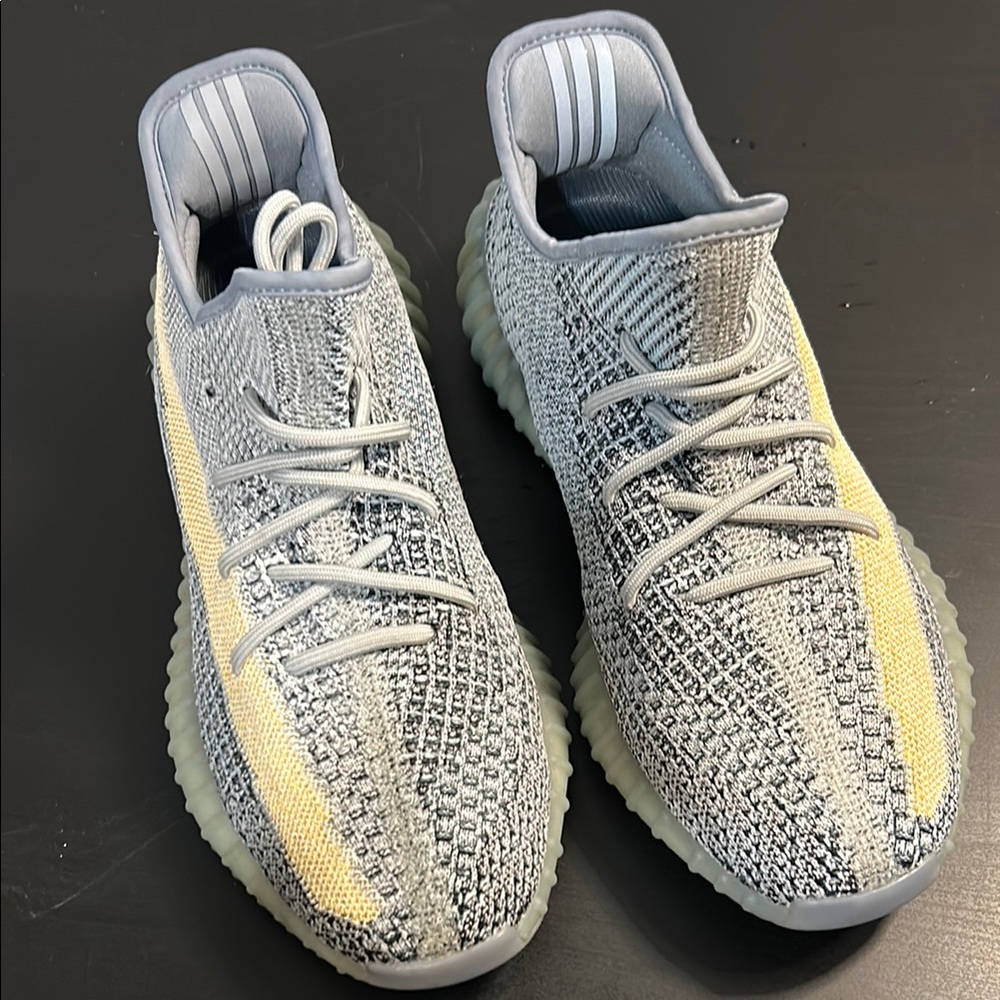 Adidas Yeezy Boost 350 V2 in Gray and Yellow